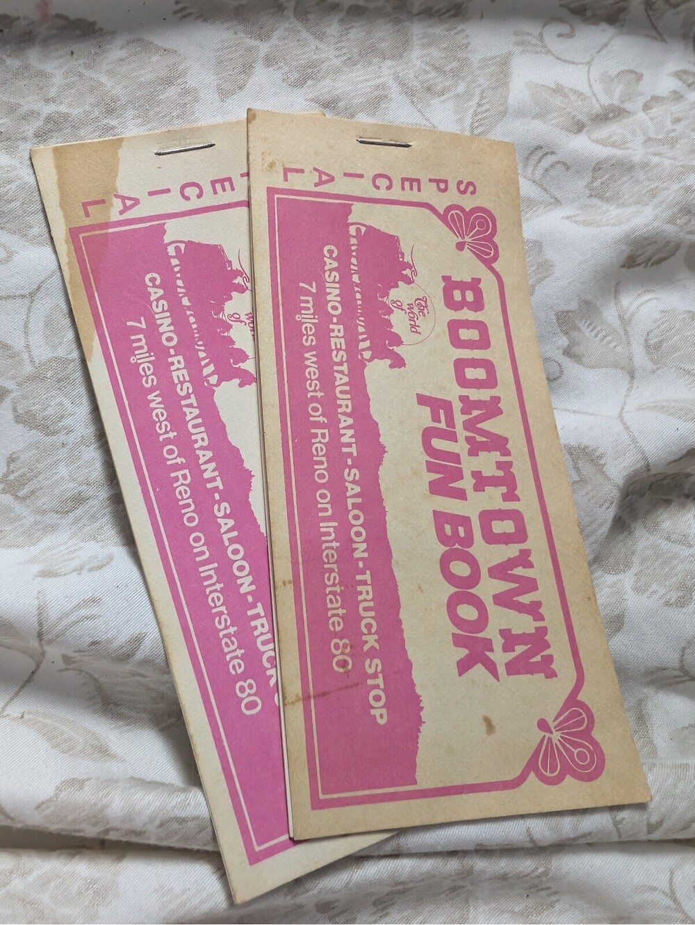Vintage Boomtown Fun Book Coupon Booklets
